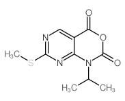 1-异丙基-7-(甲基硫代)-1H-嘧啶并[4,5-d][1,3]噁嗪-2,4-二酮结构式