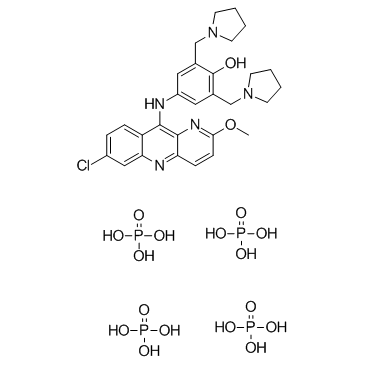 Pyronaridine tetraphosphate Structure