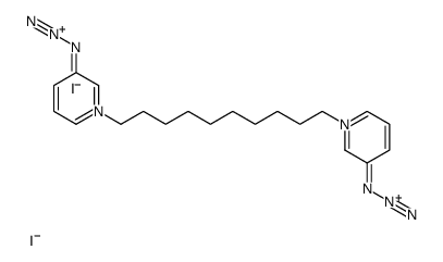 bis(3-azidopyridinium)-1,10-decane结构式