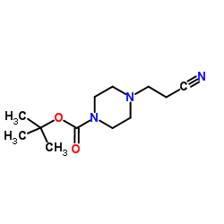 tert-butyl 4-(2-cyanoethyl)piperazine-1-carboxylate结构式