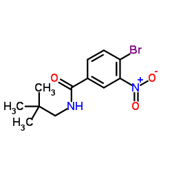 4-Bromo-N-(2,2-dimethylpropyl)-3-nitrobenzamide结构式