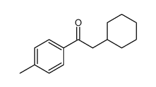 2-cyclohexyl-1-(4-methylphenyl)ethanone结构式