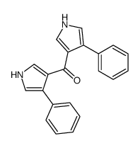 bis(4-phenyl-1H-pyrrol-3-yl)methanone Structure