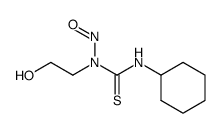 N3-cyclohexyl-N1-(2-hydroxyethyl)-N1-nitrosothiourea Structure