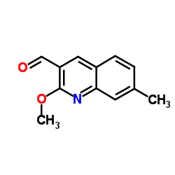 2-METHOXY-7-METHYL-QUINOLINE-3-CARBALDEHYDE structure