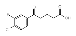 5-(4-氯-3-氟苯基)-5-氧代戊酸结构式