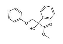 methyl 2-phenyl-3-phenoxy-2-hydroxypropanoate结构式