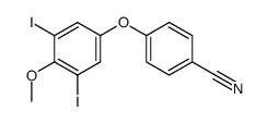 4-(3,5-diiodo-4-methoxy-phenoxy)-benzonitrile Structure