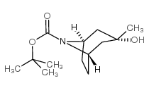 3-羟基-3-甲基-8-氮杂双环[3.2.1]辛烷-8-甲酸叔丁酯结构式