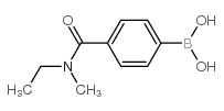 4-(乙基(甲基)氨甲酰基)苯基硼酸结构式