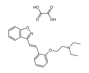 {2-[2-((E)-2-Benzo[d]isoxazol-3-yl-vinyl)-phenoxy]-ethyl}-diethyl-amine; compound with oxalic acid Structure