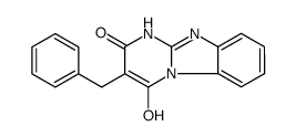 3-benzyl-4-hydroxy-10H-pyrimido[1,2-a]benzimidazol-2-one结构式