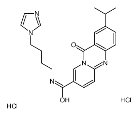 N-(4-imidazol-1-ylbutyl)-11-oxo-2-propan-2-ylpyrido[2,1-b]quinazoline-8-carboxamide,dihydrochloride结构式