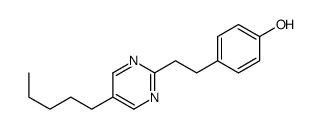 4-[2-(5-pentylpyrimidin-2-yl)ethyl]phenol结构式