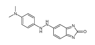 5-[2-[4-(dimethylamino)phenyl]hydrazinyl]benzimidazol-2-one结构式