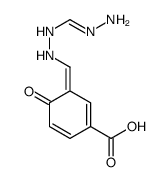 3-[(2-methanehydrazonoylhydrazinyl)methylidene]-4-oxocyclohexa-1,5-diene-1-carboxylic acid Structure