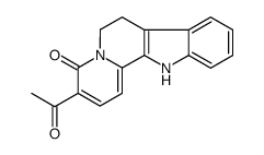 3-acetyl-7,12-dihydro-6H-indolo[2,3-a]quinolizin-4-one结构式