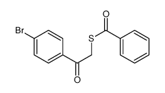 S-[2-(4-bromophenyl)-2-oxoethyl] benzenecarbothioate Structure