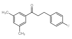 3',5'-DIMETHYL-3-(4-FLUOROPHENYL)PROPIOPHENONE Structure