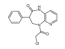 5-(2-Chloro-acetyl)-3-phenyl-1,3,4,5-tetrahydro-pyrido[3,4-b][1,4]diazepin-2-one Structure