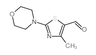 4-甲基-2-吗啉-1,3-噻唑-5-甲醛结构式