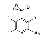 2-Amino-4-methylpyridine-d6 structure