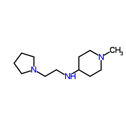 1-Methyl-N-[2-(1-pyrrolidinyl)ethyl]-4-piperidinamine结构式