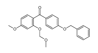 [4-methoxy-2-(methoxymethoxy)phenyl][4-(benzyloxy)phenyl]methanone结构式