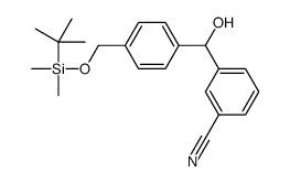 3-[[4-[[tert-butyl(dimethyl)silyl]oxymethyl]phenyl]-hydroxymethyl]benzonitrile结构式