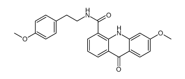 4-Acridinecarboxamide, 9,10-dihydro-6-methoxy-N-[2-(4-methoxyphenyl)ethyl]-9-oxo Structure