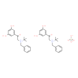 bis[benzyl-tert-butyl[2-(3,5-dihydroxyphenyl)-2-oxoethyl]ammonium] sulphate Structure