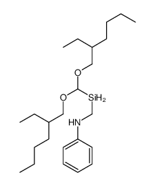 N-[bis(2-ethylhexoxy)methylsilylmethyl]aniline Structure