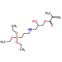 N-(3-METHACRYLOXY-2-HYDROXYPROPYL)-3-AMINOPROPYLTRIETHOXYSILANE, 50 in Methanol Structure