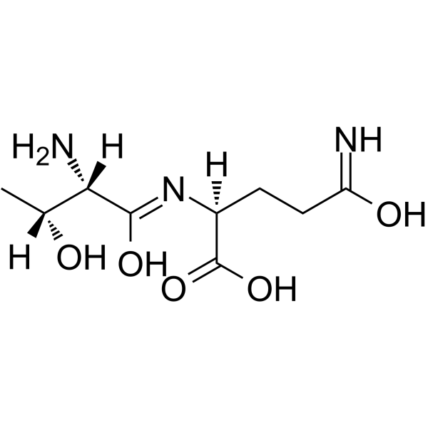 H-Thr-Gln-OH structure