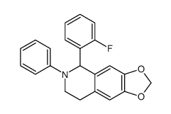 5-(2-fluorophenyl)-6-phenyl-7,8-dihydro-5H-[1,3]dioxolo[4,5-g]isoquinoline Structure