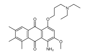 8-amino-5-[3-(diethylamino)propoxy]-7-methoxy-1,2,3-trimethylanthracene-9,10-dione Structure