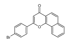 2-(4-bromophenyl)benzo[h]chromen-4-one结构式