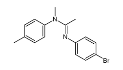 N'-(4-bromophenyl)-N-methyl-N-(4-methylphenyl)ethanimidamide结构式