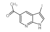 1-(3-Iodo-1H-pyrrolo[2,3-b]pyridin-5-yl)ethanone structure