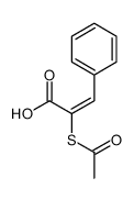 2-acetylsulfanyl-3-phenylprop-2-enoic acid结构式