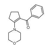 (2-morpholinocyclopent-1-en-1-yl)(phenyl)methanone结构式