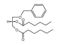 benzyl (2S)-2,3-bis(hexanoyloxy)-1-propyl ether结构式