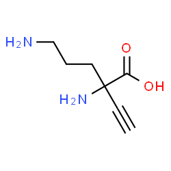 L-Ornithine, 2-ethynyl- (9CI) structure