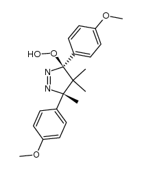 (3S,5S)-3-hydroperoxy-3,5-bis(4-methoxyphenyl)-4,4,5-trimethyl-4,5-dihydro-3H-pyrazole Structure