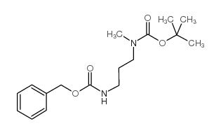 1-N-boc-氨基-1-n-甲基-3-n-cbz-氨基-丙烷结构式