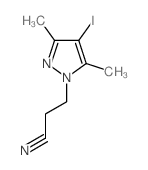 3-(4-Iodo-3,5-dimethyl-1H-pyrazol-1-yl)-propanenitrile结构式