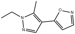 5-(1-乙基-5-甲基-1H-吡唑-4-基)-1,2-噁唑结构式