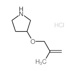 3-[(2-Methyl-2-propenyl)oxy]pyrrolidine hydrochloride Structure