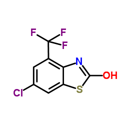 6-Chloro-4-(trifluoromethyl)-1,3-benzothiazol-2(3H)-one结构式