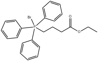 Butanoic acid, 4-(bromotriphenylphosphoranyl)-, ethyl ester structure